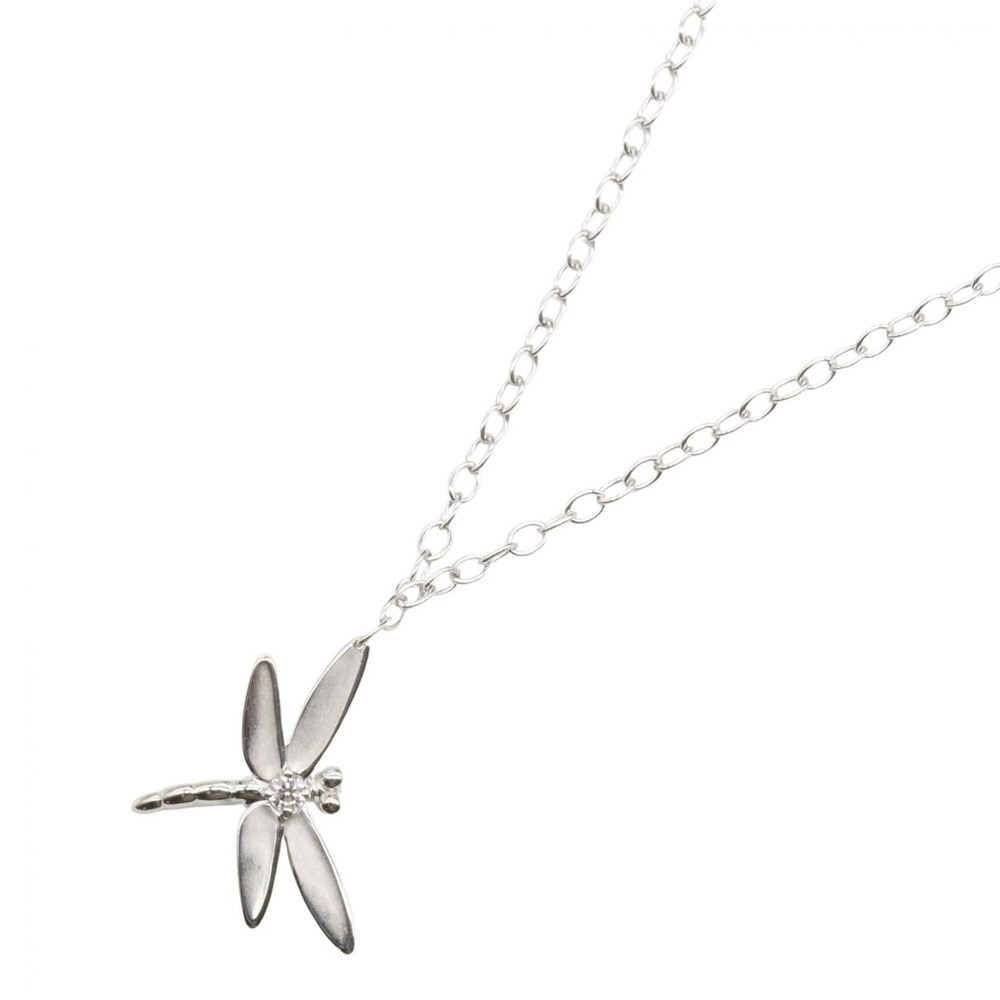 TIFFANY 18k Silver Diamond Necklace